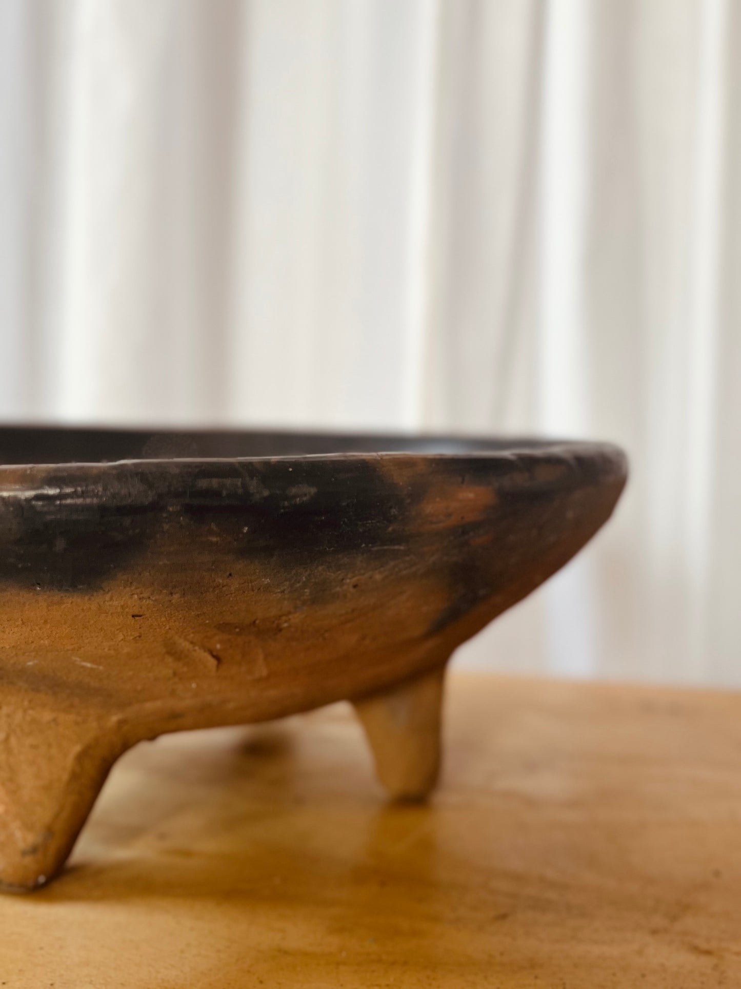 Earthenware: Four-legged Meko Bowl,  13"