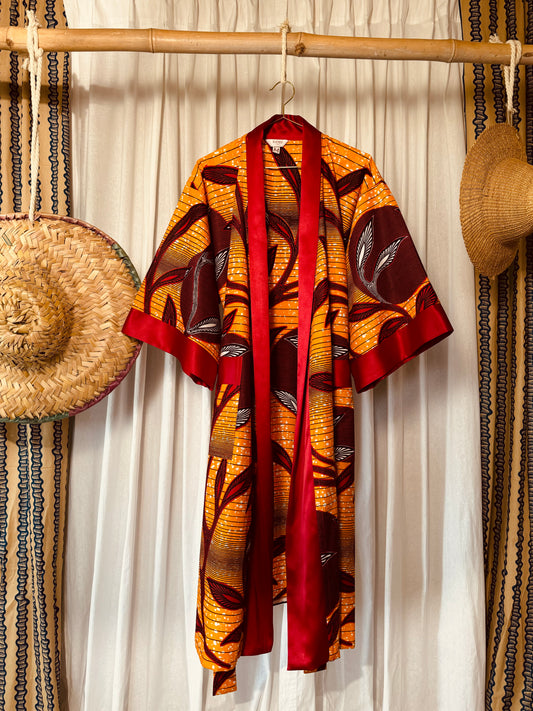 Afrikimo "Moon Flower III" - Red Satin