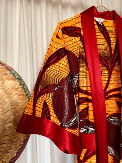 Afrikimo "Mondblume III" - Roter Satin
