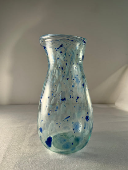 Glass Carafe "Blue Confetti"