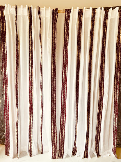 Curtains "Beehive Bliss" - Stripy