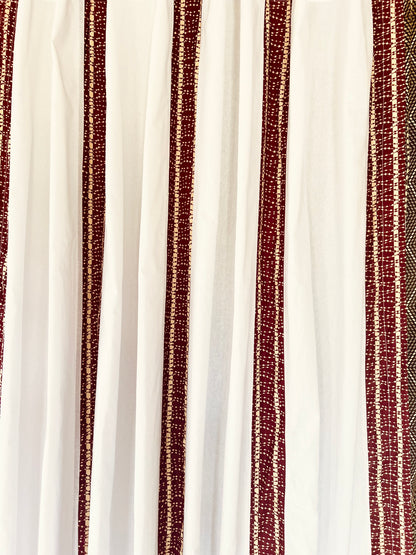 Curtains "Crimson Champagne" - Stripy