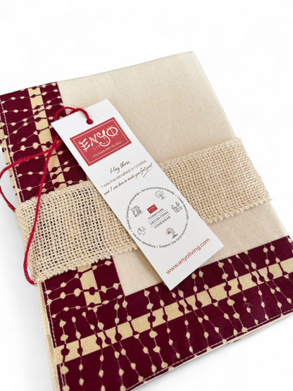 Placemat "Crimson Champagne" - Set of 4