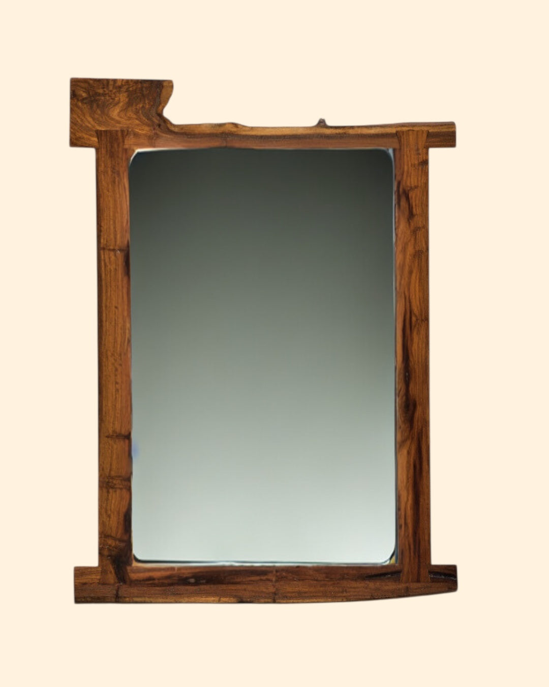 Framed Mirror "Natural Wood"