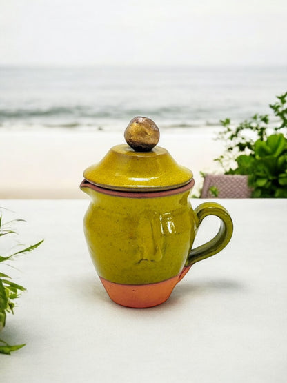 Milk Jug "Neem Face" - Chartreuse