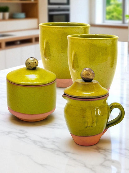 Small Canister "Neem" - Chartreuse