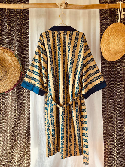 Reversible Kimono "Sugar Cane"