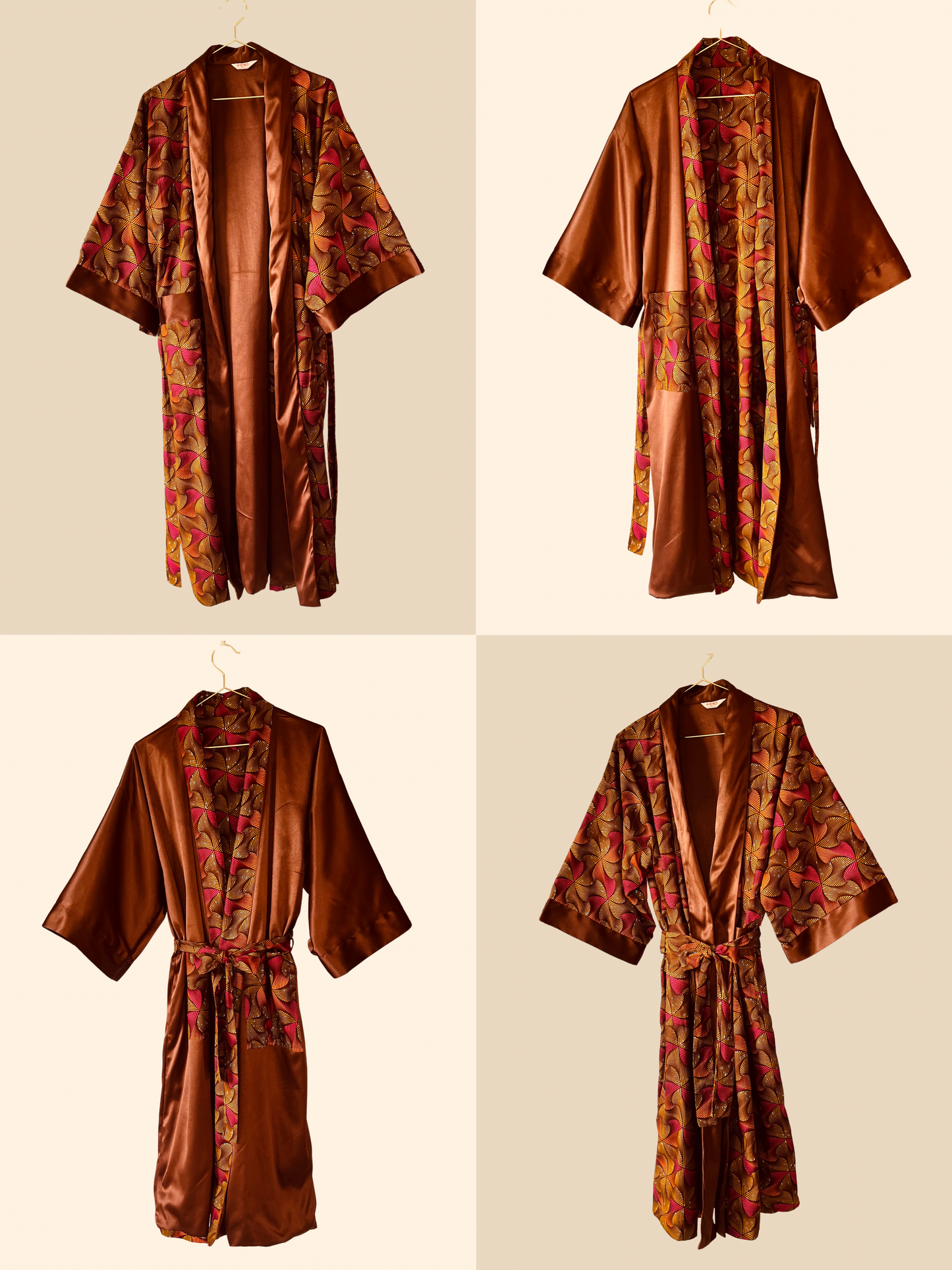 Reversible Kimono "Beating Drum II"