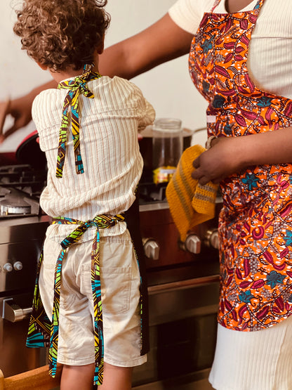 Kids - Reversible Apron “Piano Bar”