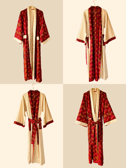 Reversible Kimono "Beating Drum I"