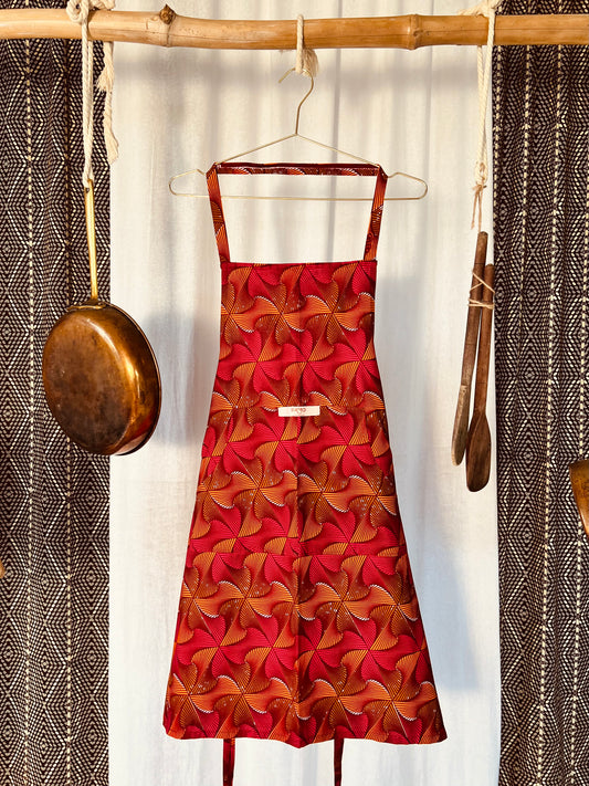 Reversible Apron "Beating Drum I"