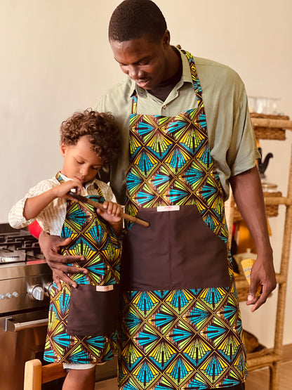 Kids - Reversible Apron “Piano Bar”